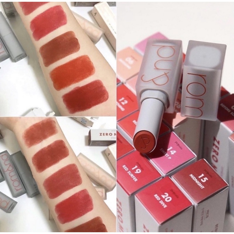 Son Thỏi Lì Siêu Nhẹ Môi Romand Zerogram Lipstick 2020