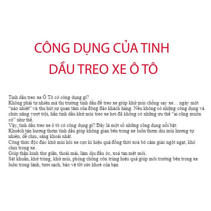 Tinh dầu thiên nhiên ling treo xe - ảnh sản phẩm 7