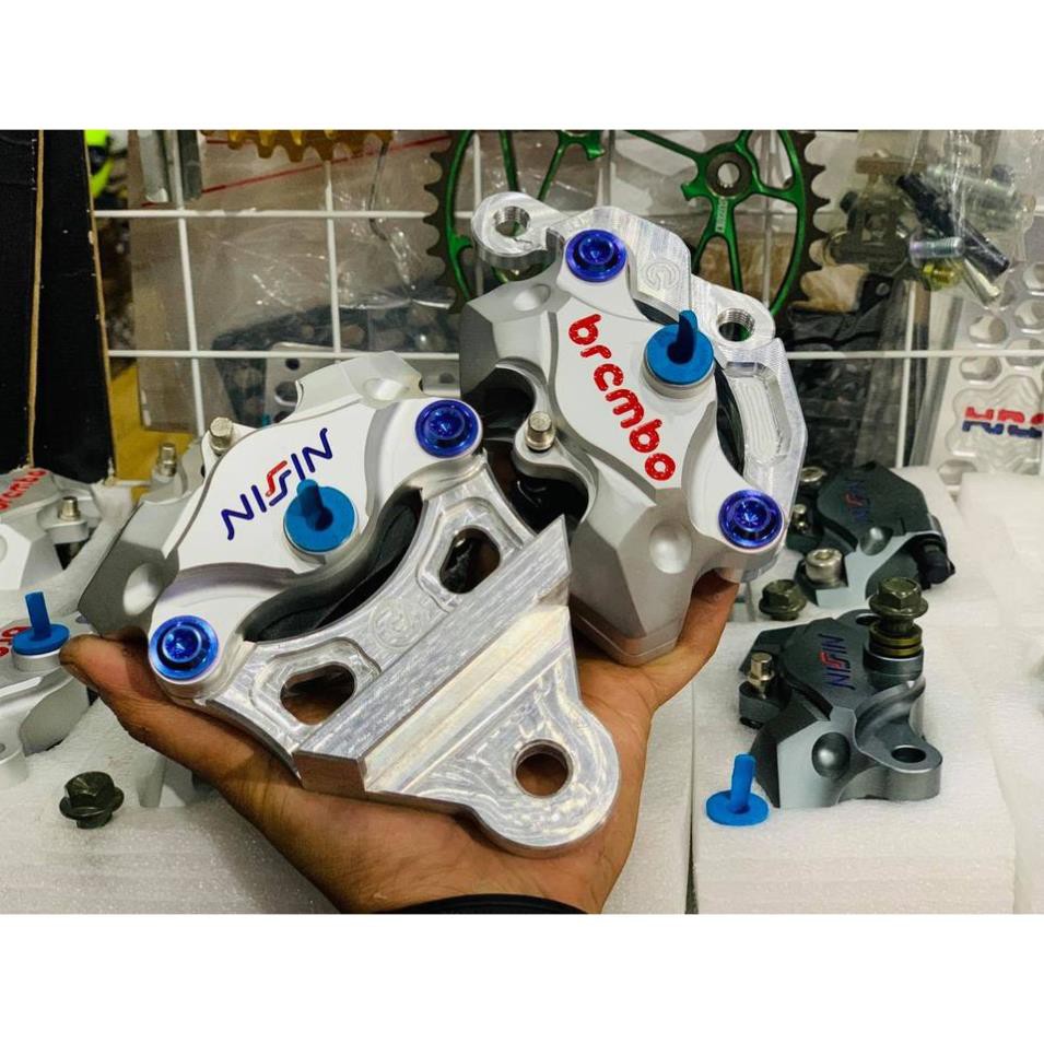 Heo thắng nissin 2 piss tặng kèm pass bass cnc nhôm