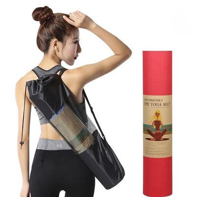 Thảm tập YOGA, GYM cao su non TPE 2 lớp chống trượt tập thể dục tại nhà 6mm - 8mm hàng chính hãng TYG-2222