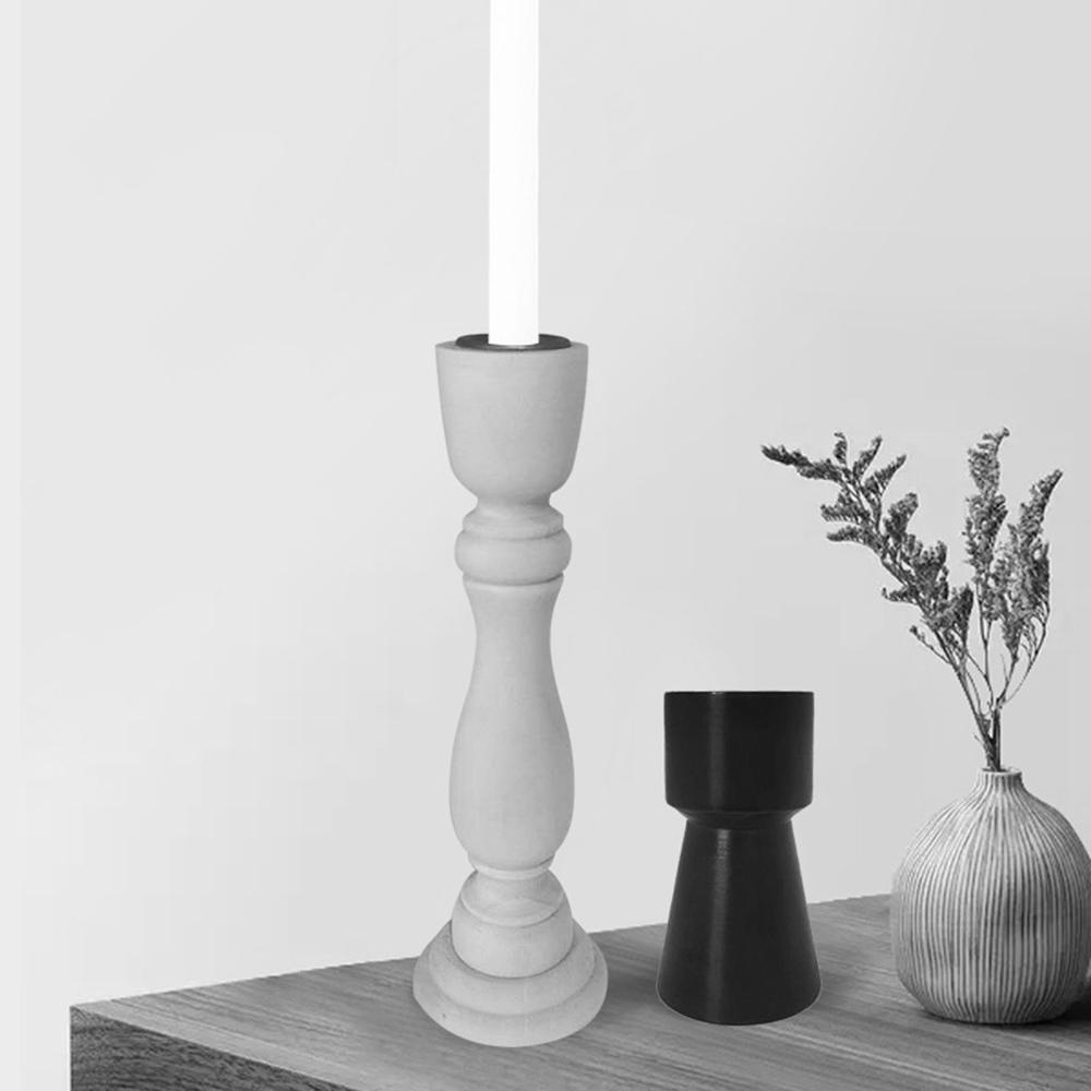 HARRIETT Giá Đỡ Nến Bằng Gỗ Trơn Kiểu Bắc Âu Cổ Điển Dùng Trang Trí Tiệc Cưới