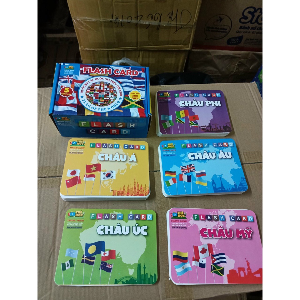 Bộ 175 Thẻ học QUỐC KÌ thế giới cho bé -Flash card cờ các nước