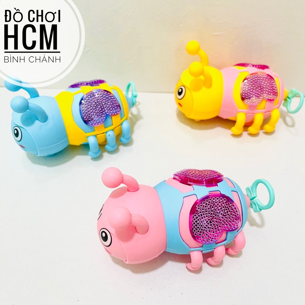 Đồ chơi trẻ em ong rút dây chạy cót sáng đèn rất đẹp dành cho bé thích mô hình xe chạy bằng dây cót