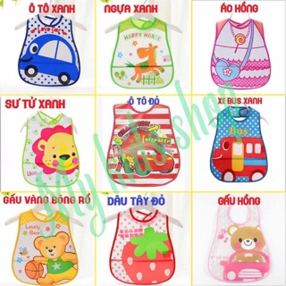 Yếm nhựa ăn dặm có máng