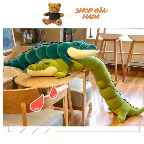 Gối Ôm Cá Sấu Chúa - Gấu Bông Cá Sấu Dài Size Siêu To Vải Nhung Mịn Misino Hàn Quốc Cao Cấp Dành Cho Bạn Bè Người Thương