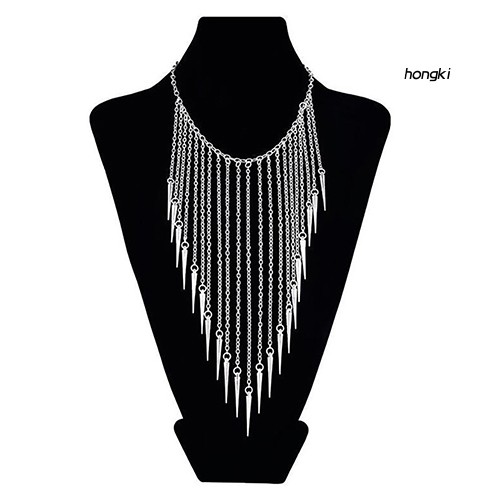 vòng cổ Dáng Dài Phối Đinh Tán Thời Trang Cá Tính Cho Nữ