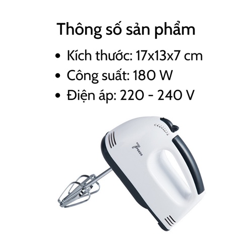 [BẢO HÀNH] Máy đánh trứng cầm tay ♨️ Máy trộn bột đa năng mini Scarlett 7 tốc độ 4 que trộn cực mạnh tiện lợi dễ sử dụng