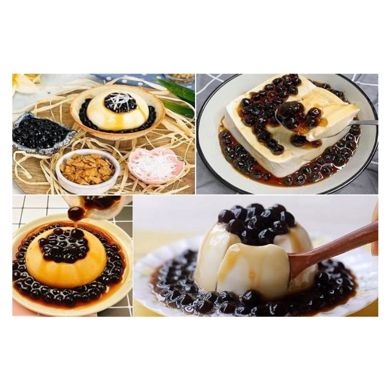 set tàu hũ trân châu đường đen,nguyên liệu làm trà sữa