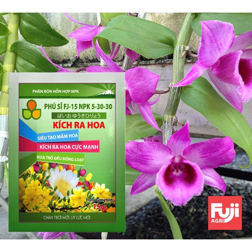 Phân bón NPK FJ15 KÍCH RA HOA 15g