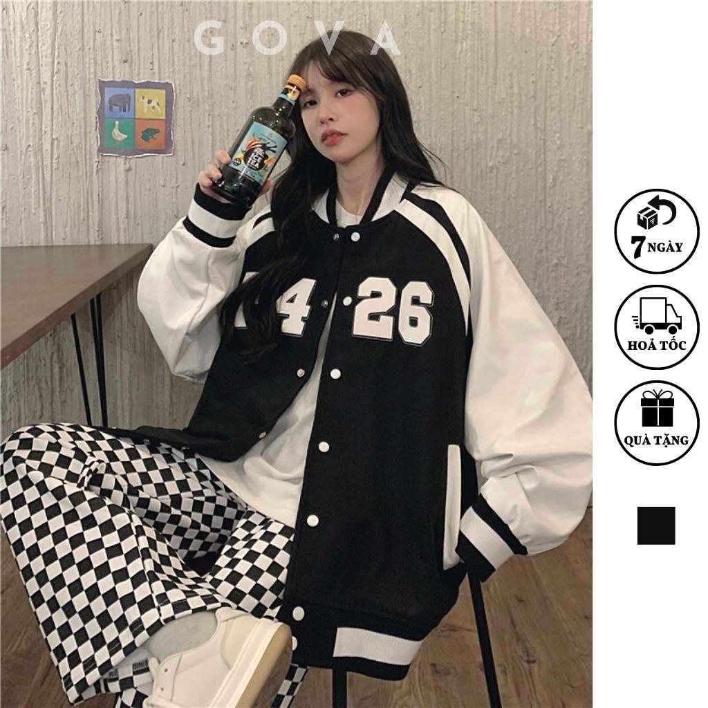 Áo Khoác Dù F426 2 Lớp Form Rộng Nam Nữ Unisex, Áo Gió Bomber Chống Nắng Ulzzang GOVA