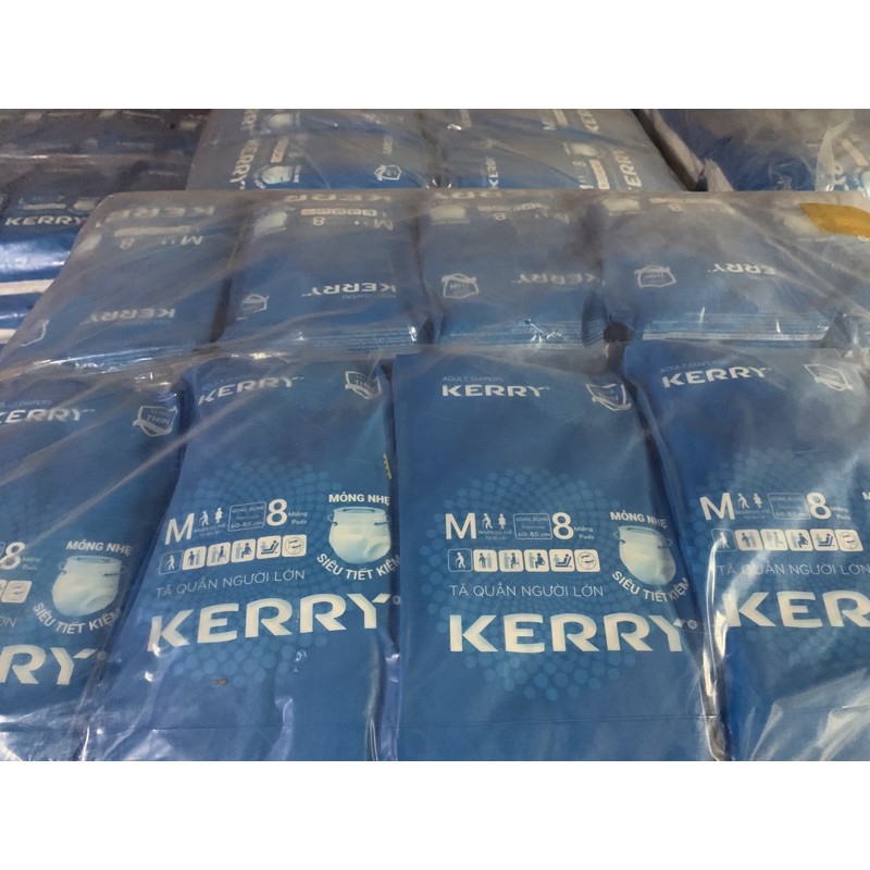 combo 10 gói Bỉm quần người lớn Kerry, size M 80 miếng, L 70 miếng