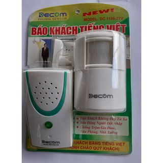 Chuông báo khách, báo động chống trộm hồng ngoại không dây