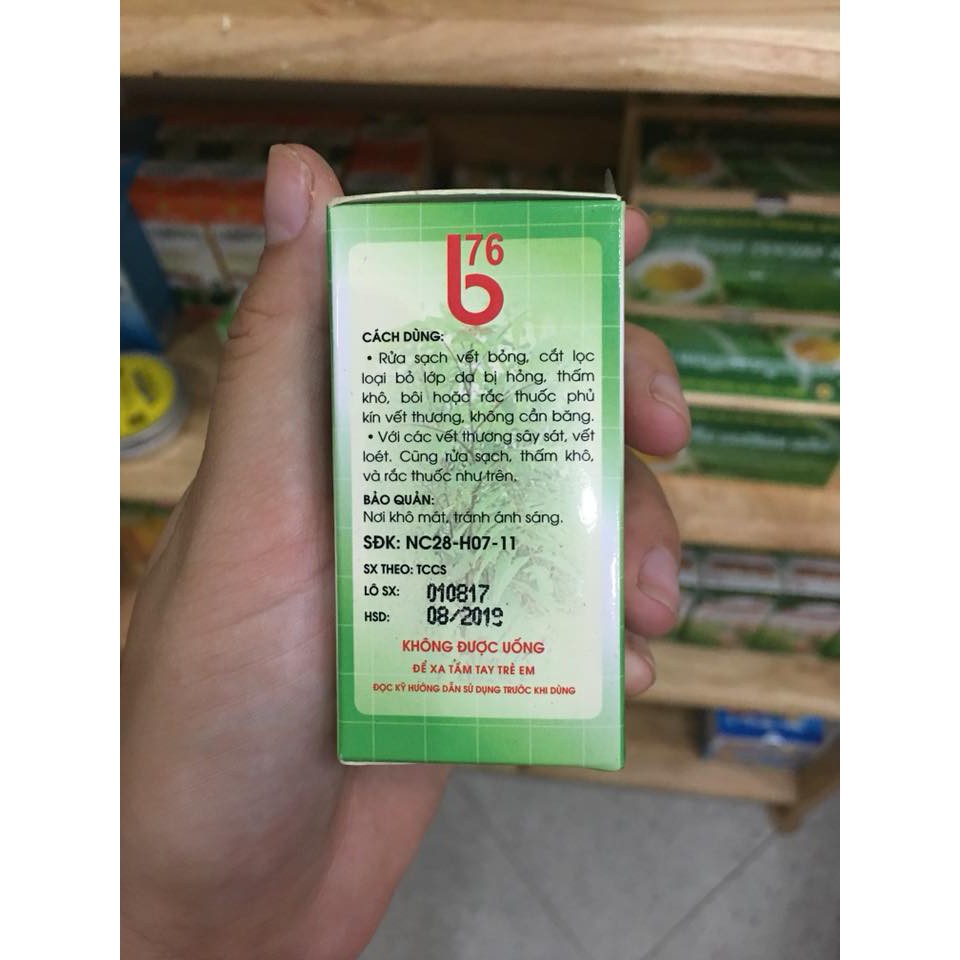 Bột bôi bỏng B76 hộp 20g