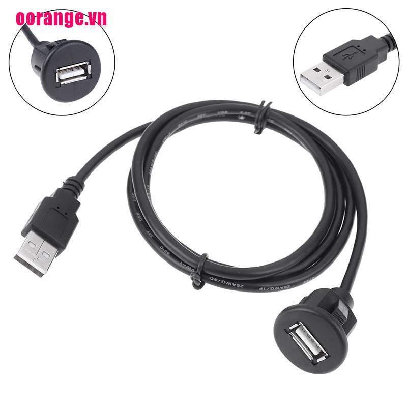 Dây Cáp Nối Dài 1m Cổng Usb 2.0 Cho Xe Hơi