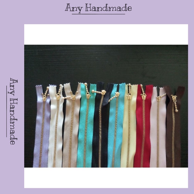 Dây Khóa Kéo Đồng 20cm Răng 3