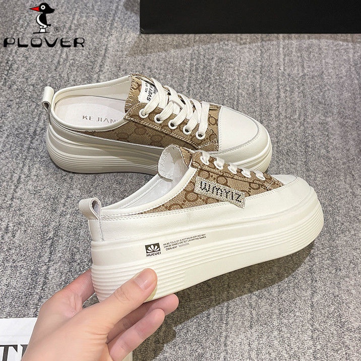 Dép Bít Mũi Đế Dày Tăng Chiều Cao Thời Trang Mùa Thu Phong Cách Hàn Quốc