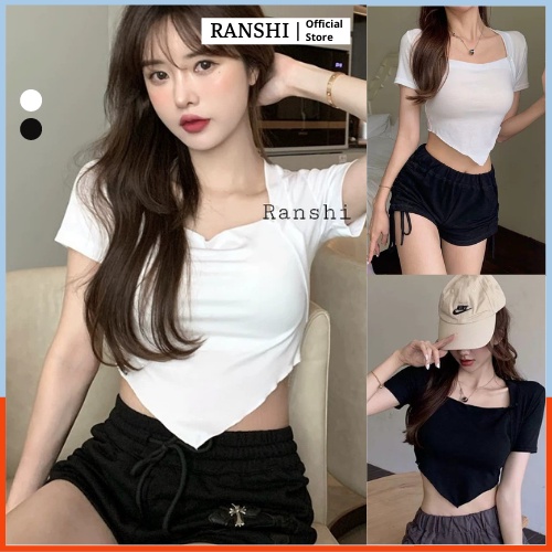 Áo Croptop Nữ Tay Ngắn Cổ Vuông WILA Hot Trend Cực Xinh Xắn Chất Thun Dày Dặn Mịn Mát Ôm Body Quyến Rũ Dễ Phối Đồ Loại 1 | WebRaoVat - webraovat.net.vn