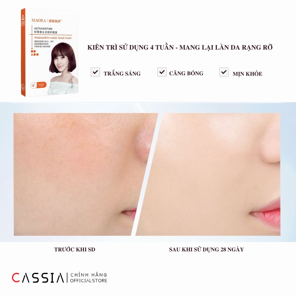 Mặt Nạ Cấp Nước Dưỡng Ẩm Rau Má, Mặt Nạ Dưỡng Trắng, Se Khít Lỗ Chân Lông, Tái Tạo Trẻ Hóa da, Nội Địa Trung MAORA | BigBuy360 - bigbuy360.vn