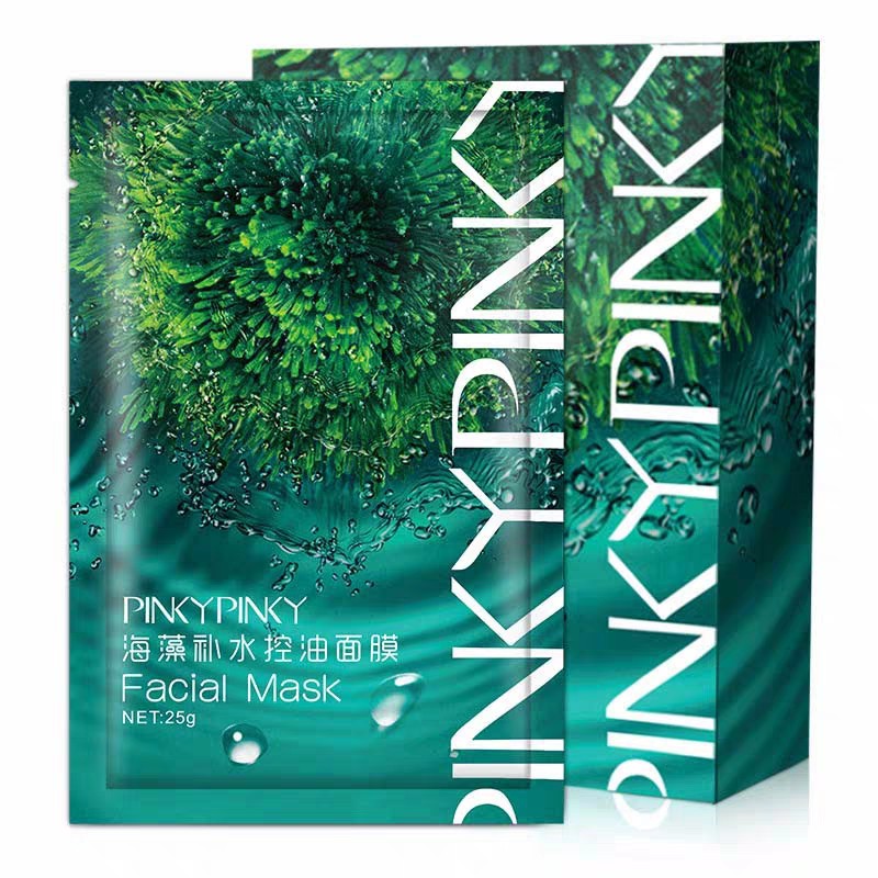 PINKYPINKY - Mặt nạ Tảo biển cấp nước kiềm dầu Seaweed Moisturizing Oil Control Mask PINK07