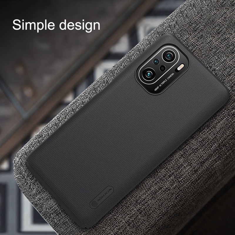 Ốp lưng Nillkin sần cho Huawei K40, K40 Pro, Poco F3 nhựa cứng PC chống Vân tay tặng giá đỡ