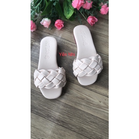 Dép lê trẻ em,dép tiểu thư xoắn quai êm chân chống trơn trượt cho bé gái kiểu dáng Hàn Quốc từ 2-10t