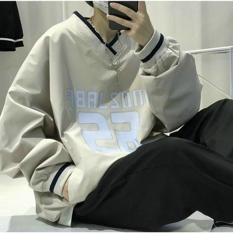 Áo sweater nỉ bông Unisex form rộng in hoạ tiết dành cho nữ nam M19-AN STORE