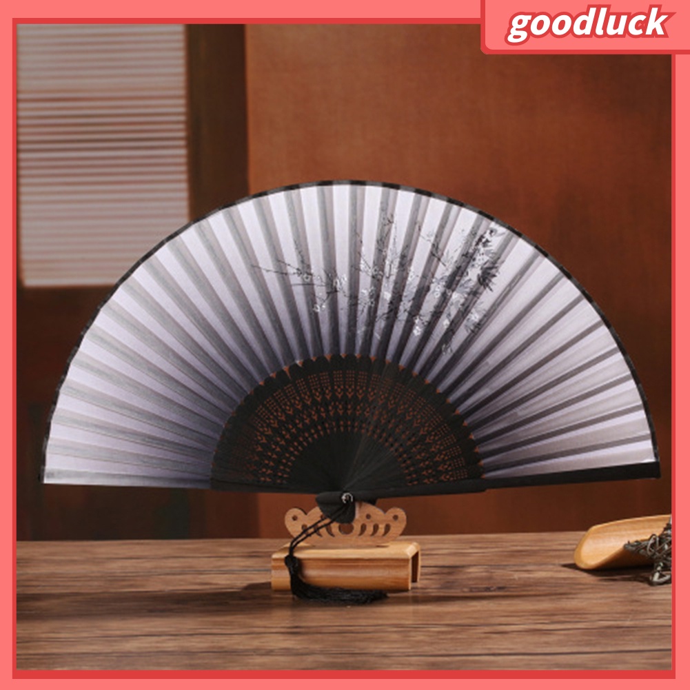 Quạt Xếp Cầm Tay In Họa Tiết Hoa Anh Đào Nở Phong Cách Vintage Đẹp Mắt