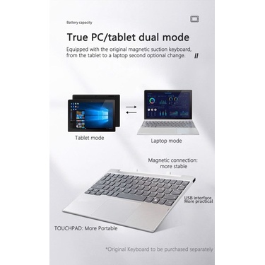 Máy tính bảng ,tablet Windows 10 làm việc văn phòng, học online - Ceneva W10 Z8300