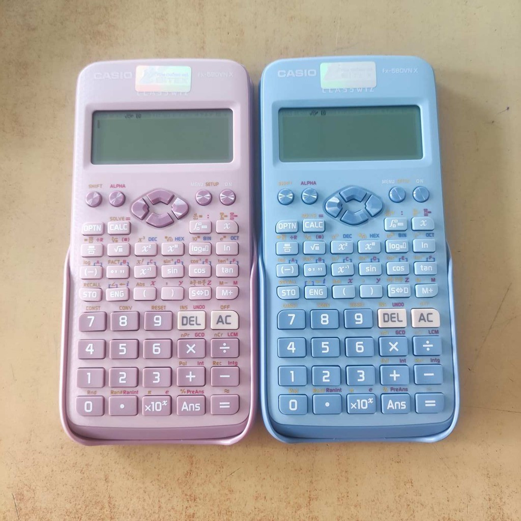 Máy tính Casio FX 580 VNX Xanh/Hồng Chính Hãng
