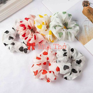 BUỘC TÓC SCRUNCHIES TRÁI TIM