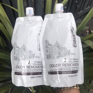 BỘ BÓC MÀU ĐỎ ĐEN AMONIAC PALLAMINA COLLAGEN Ý 500ml