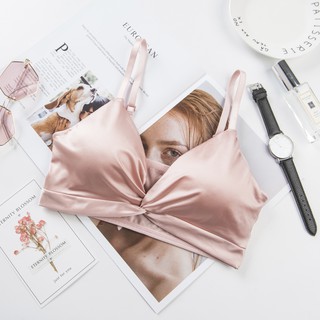 Bra Lụa Phi Bóng Hình Nơ Sang Chảnh BR32