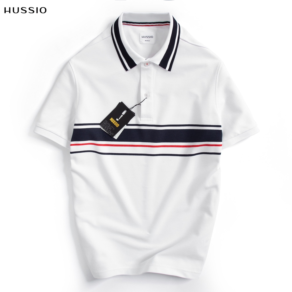 Áo thun polo nam BER vải cotton Pique cao cấp, năng động, nam tính, thanh lịch - HUSSIO