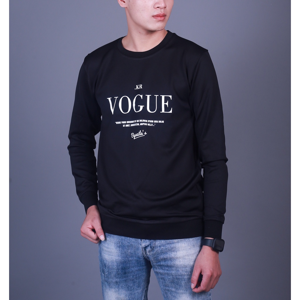 Áo Thu Đông Nam Nữ In Chữ VOGUE - Chất Poly Dày Dặn - MÃ TD75