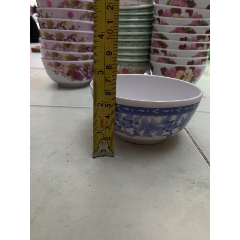 COMBO 10 CHÉN ĂN CƠM NHỰA PHÍP MELAMINE CỨNG BỀN ĐẸP BÔNG , XANH LÁ NHỰA ( Phát Thành )