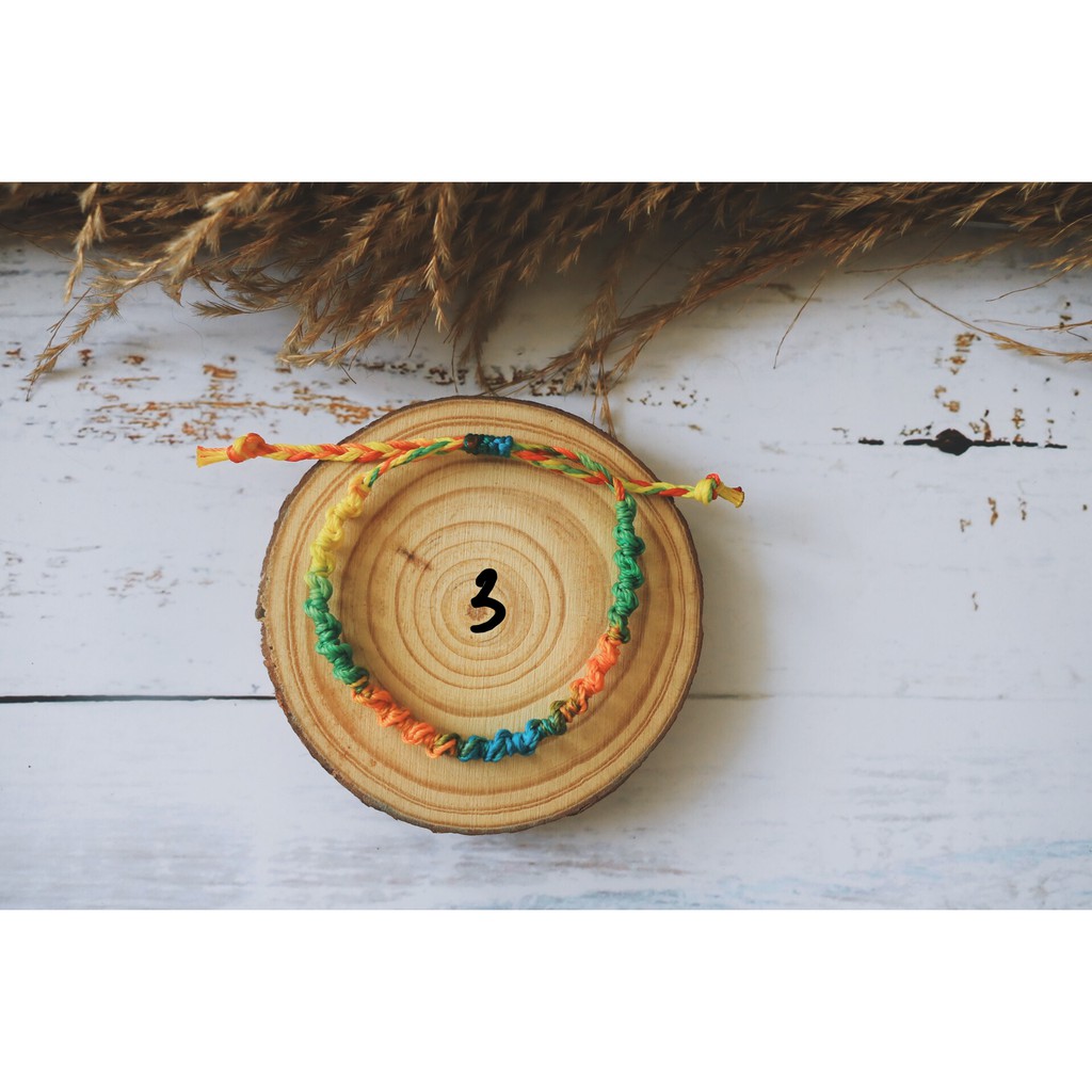 Vòng tay, vòng chân dây cói waterproof  handmade phong cách vintage không thấm nước - mẫu theo số trong hình