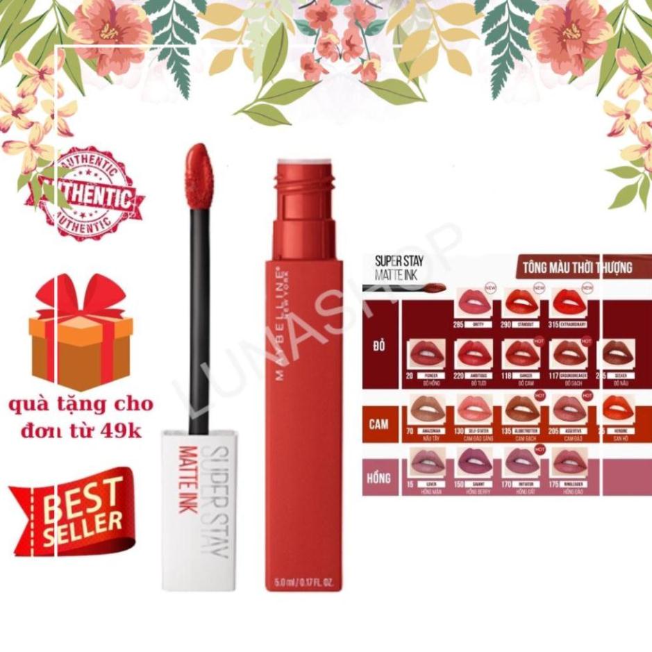 Son Kem Lì Maybelline 5ml Super Stay Matte Ink Lipstick (City Edition) SHOPSONMOI