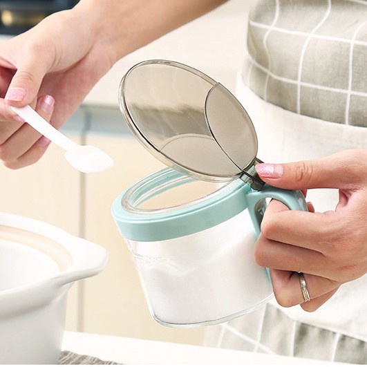 Bộ Đựng Gia Vị Nhà Bếp Pincai Cao Cấp, Hũ Gia Vị Thủy Tinh Có Khay Đựng Sang Trọng