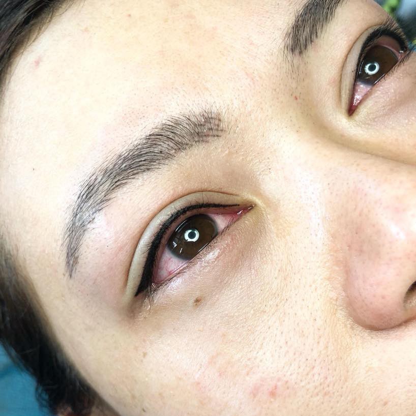 Mực siêu mí đen Taiwan siêu bám siêu đen cam kết không trổ xanh