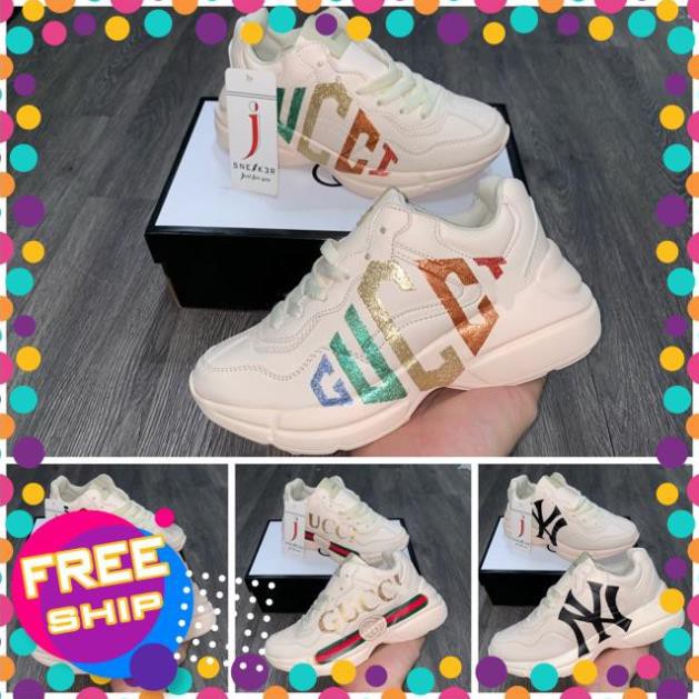 [Freeship- Bảo Hành 1 Năm ] Giày sneaker Cuci chunky rhyton nam nữ Hot Trend 2020 Full box