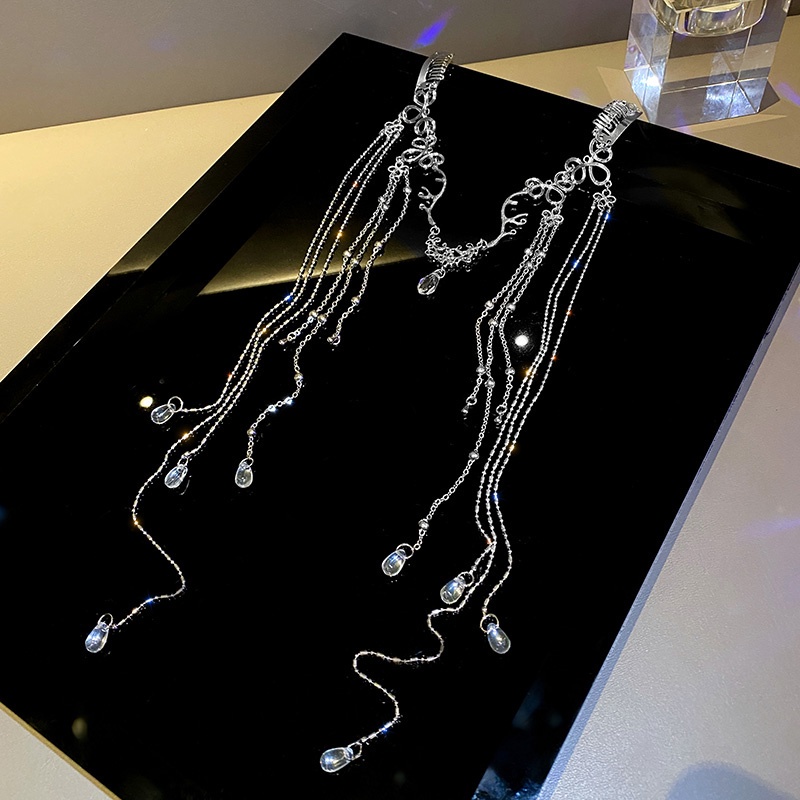 Cài tóc hình đính đá giọt nước kiểu dáng thanh lịch cho nữ