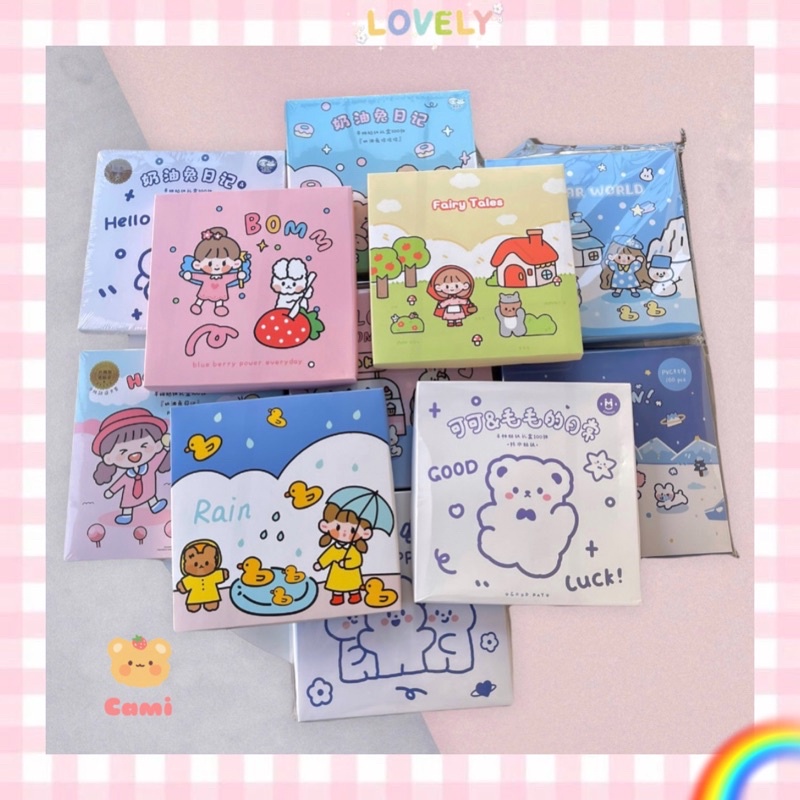 Set chiết 10 tấm sticker xinh xắn,1 Set ngẫu nhiên đủ màu