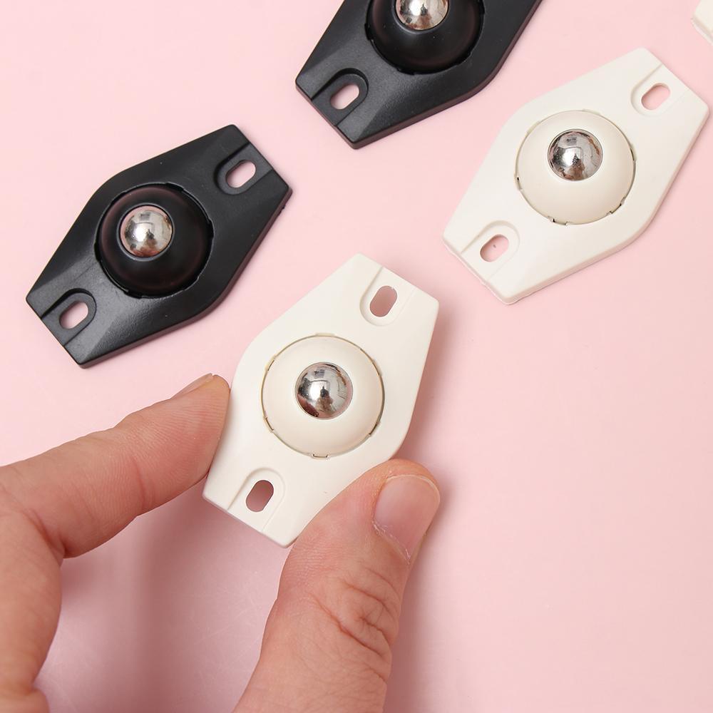 Bộ 4 Bánh Xe Ròng Rọc Mini Xoay 360 Độ Tự Dính Bằng Thép Không Gỉ Thông Dụng