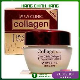 Kem Dưỡng Da 3w Clinic Cream Chính Hãng - Hàn Quốc - Kem Dưỡng Trắng Da 3w Clinic Collagen Whitening Cream - Hot