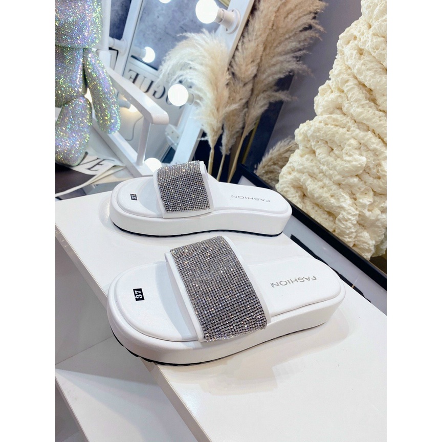 [RẺ NHẤT SHOPEE] DÉP ĐẾ XUỔNG NỮ HOT TREND QUAI BÁN ĐÁ SANG LẤP LÁNH HÀNG LOẠI 1 ĐẾ NHẸ ĐẸP