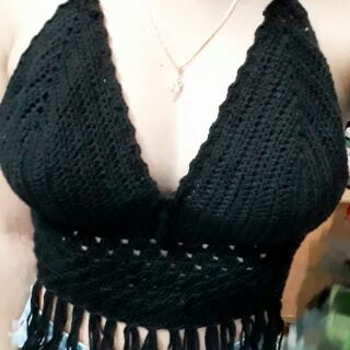 Crochet bikini len móc