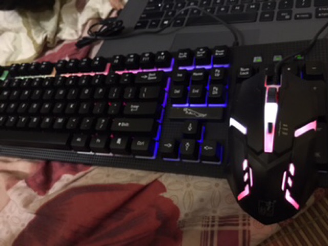 Bộ BÀN PHÍM giả cơ và CHUỘT G20 SUPER PRO NEW 2019 CHUYÊN GAME ĐÈN LED 7 MÀU DƯỚI PHÍM SIÊU ĐẸP