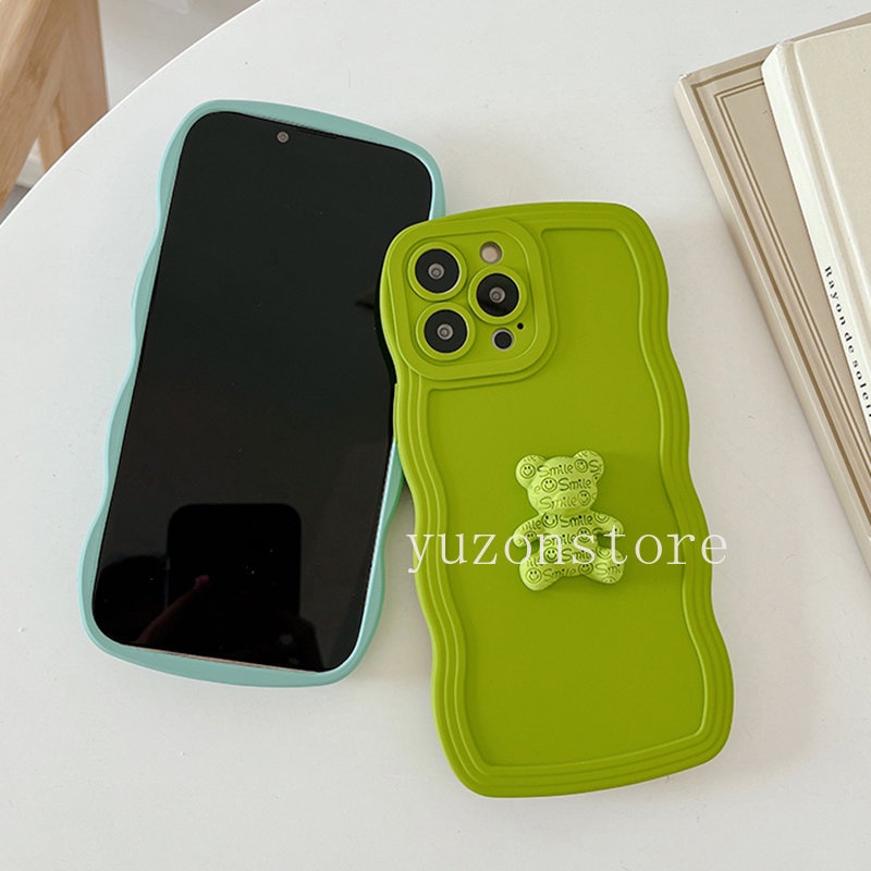 Ốp Điện Thoại Silicon Mềm Chống Thấm Nước Màu Macaron Họa Tiết Gấu 2022 Cho OPPO Reno8 Z 8 Pro Reno7 Z Pro A77 5G
