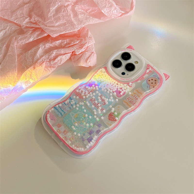 Ốp Điện Thoại Kiểu Xếp Hình Cát Chảy Phong Cách Hàn Quốc Cho iphone 13 12 11 Pro Max XS XR 8plus iphone 12pro