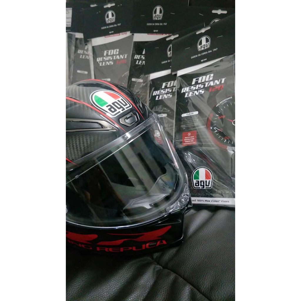 Đốm! Agv PISTA RACE 3 Nhãn Dán Trang Trí Móng Tay Đơn Chống Sương Mù Hoàn Hảo Với Lens